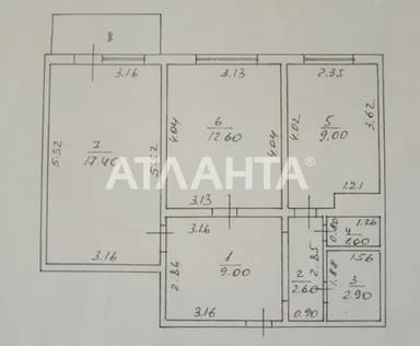 2-комнатная квартира по адресу ул. Радостная (площадь 56 м²) - Atlanta.ua - imageAlt 17