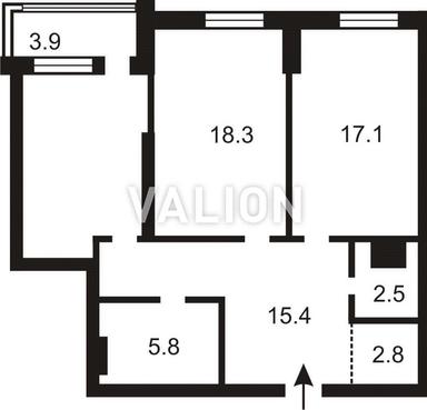 2-кімнатна квартира за адресою вул. Ревуцького (площа 79,9 м²) - Atlanta.ua - фото 44