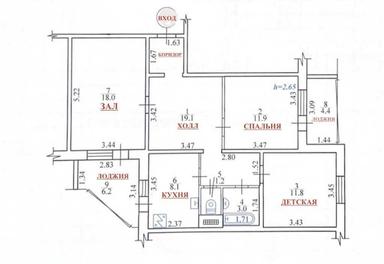 3-комнатная квартира по адресу ул. Ревуцкого (площадь 84 м²) - Atlanta.ua - фото 48