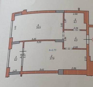 1-кімнатна квартира за адресою вул. Угорська (площа 47,1 м²) - Atlanta.ua - фото 36