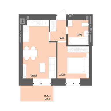 1-room apartment apartment by the address st. Sadovaya (area 36,6 m²) - Atlanta.ua - photo 28