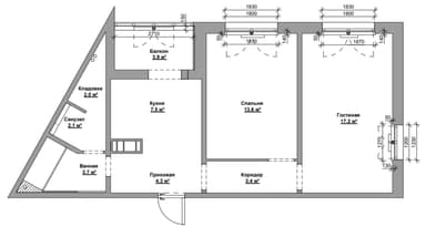 2-комнатная квартира по адресу (площадь 58 м²) - Atlanta.ua - imageAlt 48