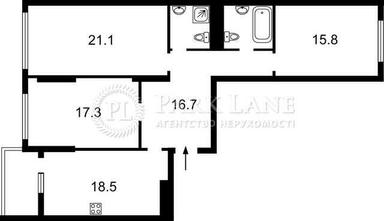 3-комнатная квартира по адресу ул. Ильенка Юрия (площадь 106 м²) - Atlanta.ua - фото 18