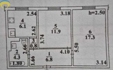 2-комнатная квартира по адресу ул. Танкистов (площадь 47,2 м²) - Atlanta.ua - imageAlt 18