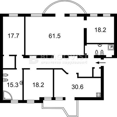 Багатокімнатна квартира за адресою бульвар Дружби Народів (площа 230 м²) - Atlanta.ua - фото 41