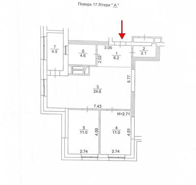 2-кімнатна квартира за адресою (площа 64 м²) - Atlanta.ua - фото 25