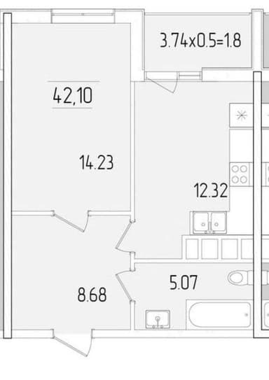 1-room apartment apartment by the address st. Govorova marsh (area 42 m²) - Atlanta.ua - photo 6