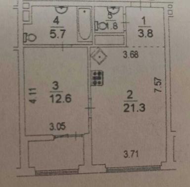 1-room apartment apartment by the address st. Ul Zarechnaya (area 50 m²) - Atlanta.ua - photo 15