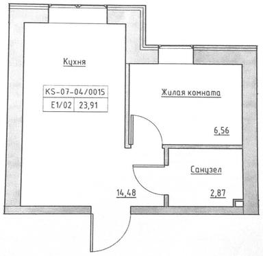 1-комнатная квартира по адресу ул. Фруктовая (площадь 24 м²) - Atlanta.ua - фото 9