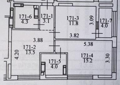 2-rooms apartment apartment by the address st. Ilenka Yuriya (area 56 m²) - Atlanta.ua - photo 15