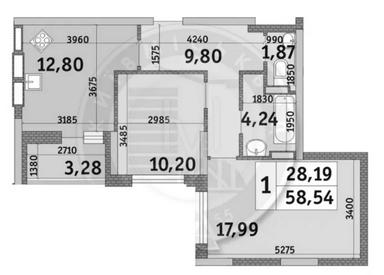 2-rooms apartment apartment by the address st. Ul Kadetskiy Gay (area 58 m²) - Atlanta.ua - photo 30