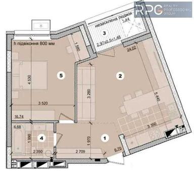 1-комнатная квартира по адресу ул. Никольско-Слободская (площадь 55 м²) - Atlanta.ua - фото 14