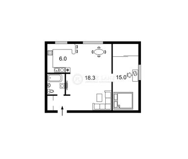 2-rooms apartment apartment by the address st. Bulvar Druzhby Narodov (area 45,5 m²) - Atlanta.ua - photo 21