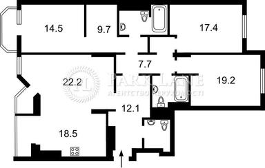 3-кімнатна квартира за адресою вул. Кудряшова (площа 141 м²) - Atlanta.ua - фото 27