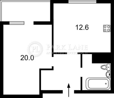 1-комнатная квартира по адресу (площадь 48 м²) - Atlanta.ua - imageAlt 10