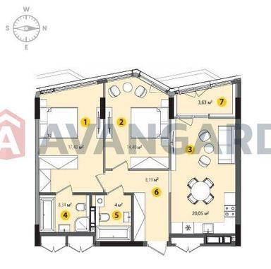 2-rooms apartment apartment by the address st. Ul Berkovetskaya (area 74 m²) - Atlanta.ua - photo 28