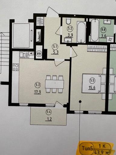 1-кімнатна квартира за адресою вул. Антоненка-Давидовича (площа 44 м²) - Atlanta.ua - фото 11