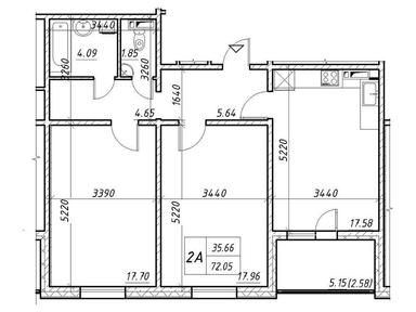 2-кімнатна квартира за адресою вул. Коноплянська (площа 72 м²) - Atlanta.ua - фото 18