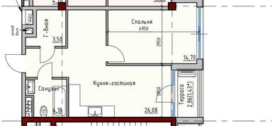 1-room apartment apartment by the address (area 51 m²) - Atlanta.ua - photo 24