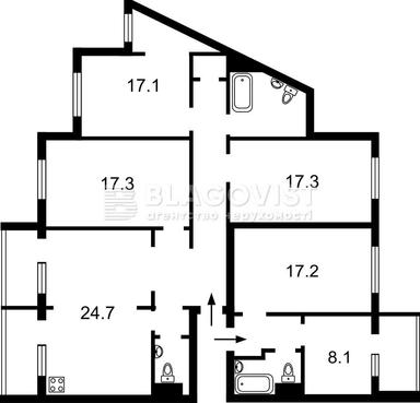 4+-rooms apartment apartment by the address st. Kitoboynaya (area 149,6 m²) - Atlanta.ua - photo 47