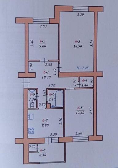 3-rooms apartment apartment by the address (area 71 m²) - Atlanta.ua - photo 20