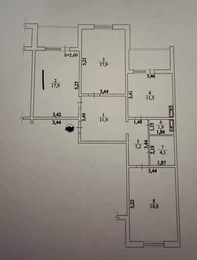 3-комнатная квартира по адресу (площадь 93,6 м²) - Atlanta.ua - фото 46