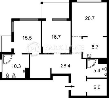 2-кімнатна квартира за адресою вул. Андрія Верхогляда (площа 120 м²) - Atlanta.ua - фото 36
