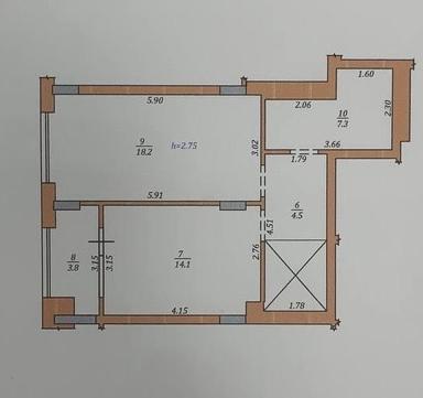3-кімнатна квартира за адресою вул. Угорська (площа 98 м²) - Atlanta.ua - фото 14