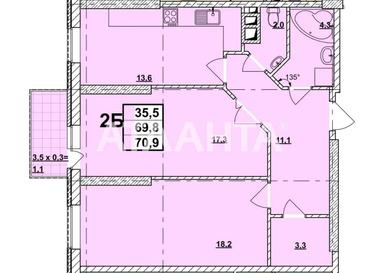 2-комнатная квартира по адресу ул. Жаботинского (площадь 71 м²) - Atlanta.ua - фото 36