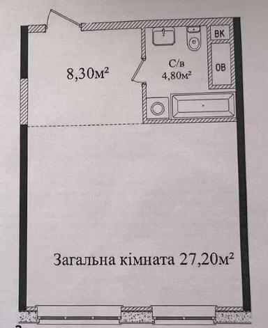 1-кімнатна квартира за адресою вул. Аркадійське плато (площа 41 м²) - Atlanta.ua - фото 18