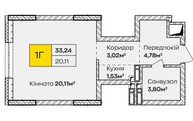 1-room apartment apartment by the address st. Kochergi Ivana (area 33 m²) - Atlanta.ua - photo 10