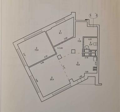 3-кімнатна квартира за адресою вул. Бойчука Михайла (площа 78 м²) - Atlanta.ua - фото 16