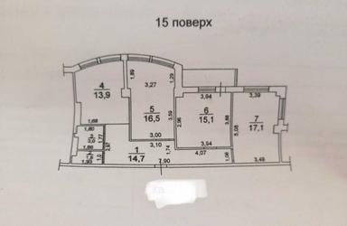 3-rooms apartment apartment by the address st. Kulikovo pole pl Oktyabrskoy revolyutsii pl (area 86 m²) - Atlanta.ua - photo 45