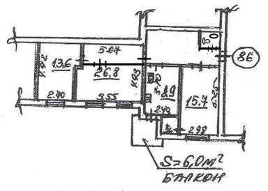 3-кімнатна квартира за адресою вул. Іллєнка Юрія (площа 80,7 м²) - Atlanta.ua - фото 22