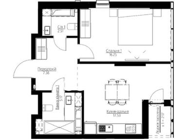 2-комнатная квартира по адресу ул. Ильенка Юрия (площадь 49 м²) - Atlanta.ua - фото 10