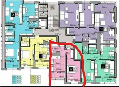 1-комнатная квартира по адресу (площадь 43 м²) - Atlanta.ua - фото 21