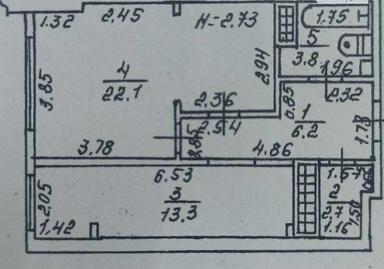 1-кімнатна квартира за адресою (площа 48 м²) - Atlanta.ua - фото 31