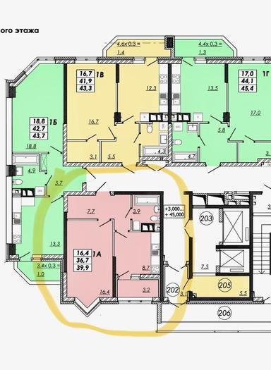 1-кімнатна квартира за адресою Овідіопольська дор. (площа 40 м²) - Atlanta.ua - фото 11