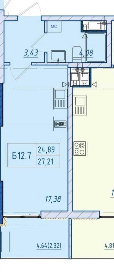 1-кімнатна квартира за адресою Куликове поле пл. (площа 27 м²) - Atlanta.ua - фото 10