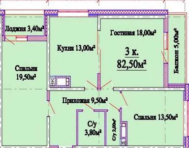 3-rooms apartment apartment by the address (area 86 m²) - Atlanta.ua - photo 48