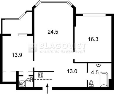 2-кімнатна квартира за адресою (площа 82,6 м²) - Atlanta.ua - фото 43