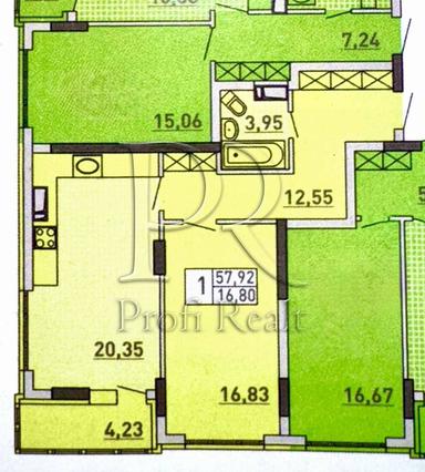 1-room apartment apartment by the address (area 58 m²) - Atlanta.ua - photo 28