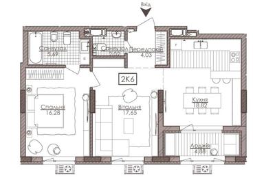 2-rooms apartment apartment by the address st. Ul Rechnaya (area 72,6 m²) - Atlanta.ua - photo 14