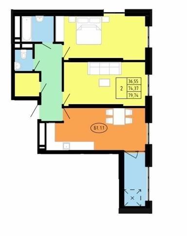 2-комнатная квартира по адресу ул. Антоновича (площадь 83 м²) - Atlanta.ua - фото 18