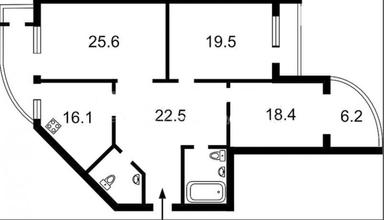 3-кімнатна квартира за адресою (площа 135 м²) - Atlanta.ua - фото 10