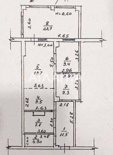2-комнатная квартира по адресу ул. Спортивная (площадь 95,8 м²) - Atlanta.ua - фото 42