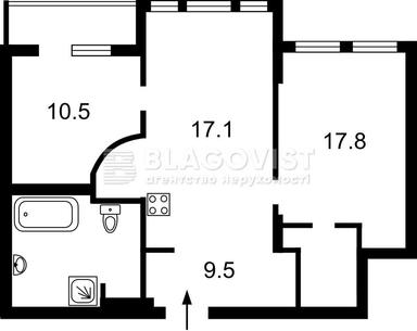 2-кімнатна квартира за адресою вул. Іллєнка Юрія (площа 62 м²) - Atlanta.ua - фото 24