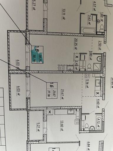 1-кімнатна квартира за адресою (площа 31 м²) - Atlanta.ua - фото 8