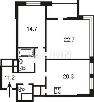 2-кімнатна квартира за адресою бульвар Дружби Народів (площа 77,5 м²) - Atlanta.ua - фото 44