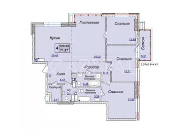 4+-rooms apartment apartment by the address st. Andreya Verkhoglyada Dragomirova (area 129,7 m²) - Atlanta.ua - photo 11